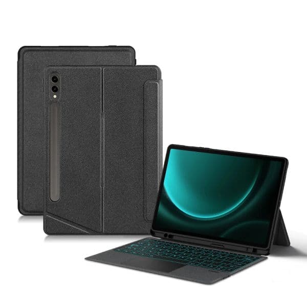 Magic Keyboard Case For Samsung Galaxy Tab S9 FE Plus 12.4" Funda Galaxy Tab S7 Plus FE S8 Plus S9FE S9 Plus 12.4" Smart Cover