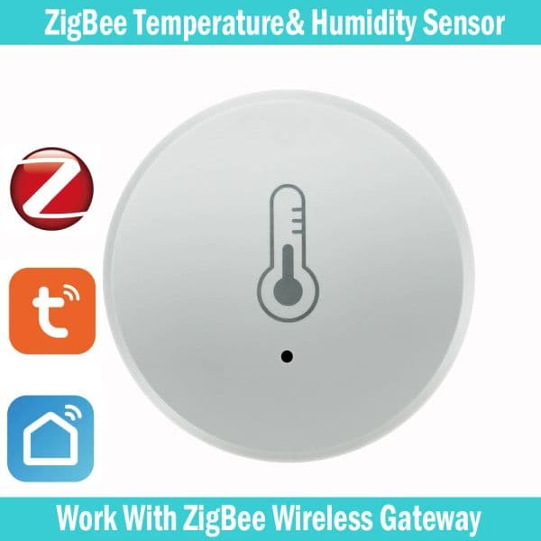 Tuya ZigBee Temperature And Humidity Sensor Work With Alexa Google Home Smart Home Smart Life/Tuya Smart App Control