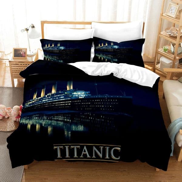 Titanic Jack and Rose Bedding Set Duvet Cover Sets new Comforter Bed Linen Queen King 2025 Single Size Dropship