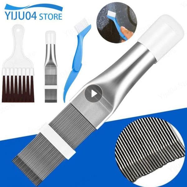 1/2/3PCS Air Conditioner Cleaning Brush Universal Evaporator Radiator Blade Repair Condenser Fin Comb Brush Kit Household Tools