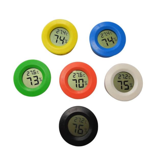 2In1 Thermometer Hygrometer Mini LCD Digital Temperature Humidity Meter Detector Thermograph Indoor Room Instrument As Show