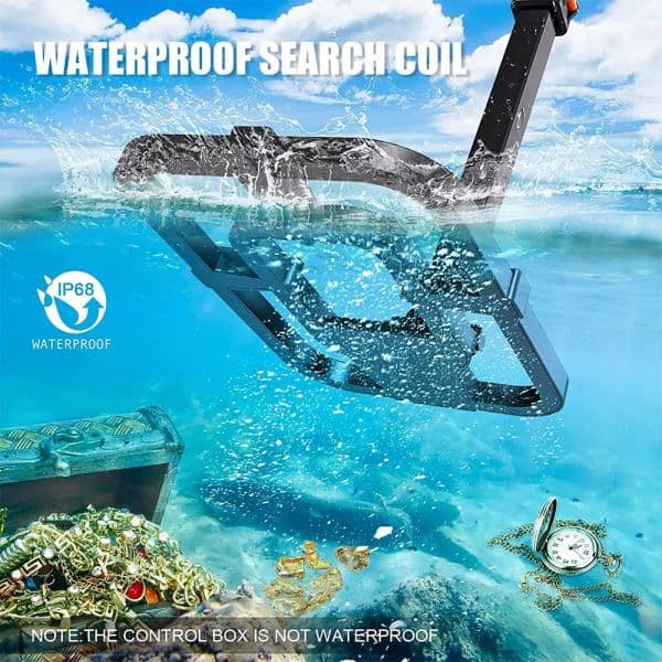 Professional Metal Detector TX-640 Foldable Underground Gold Detector with Waterproof Search Coil for Adults High Accuracy