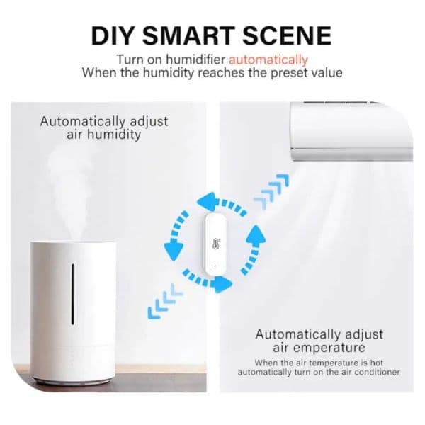 Tuya Smart WIFI/Zigbee Temperature And Humidity Sensor Indoor Hygrometer Thermometer Life Control Support Alexa Google Assistant