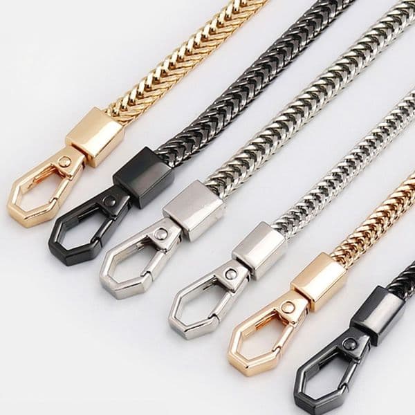 Durable DIY Metal Alloy Purse Chain Belt 7mm Handbag Handle Chain Shoulder Bag Straps Bag Chains