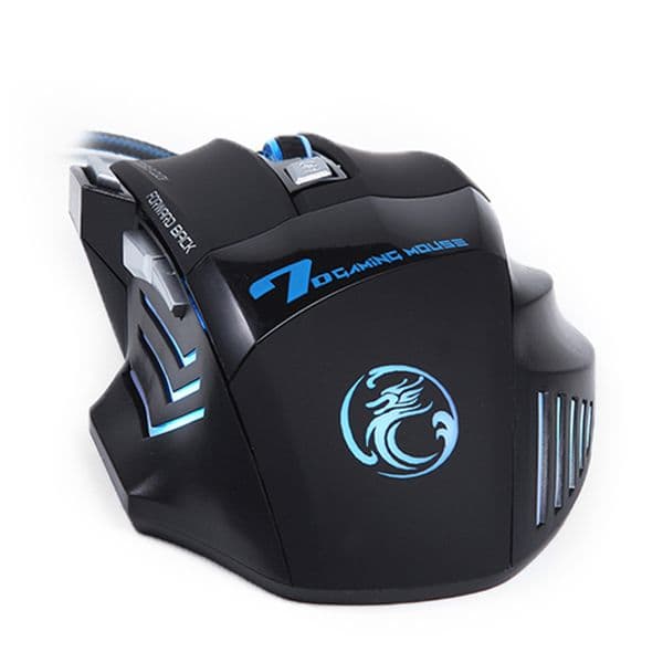 2026 New RYRA RGB LED Game X7 Optical 7 outdoor Buttons 5500/3200Dpi USB Wired Ergonomic Gaming Mouse Backlight Silent Mute For Laptop PC Free Shipping