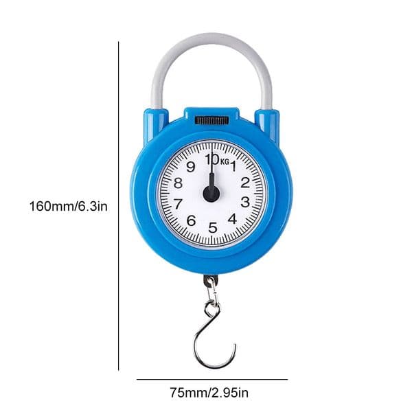 10KG Digital Electronic Hanging Hook Scale 0.1KG Fishing Scale Portable Travel Luggage Weighing Scale Handle Kitchen Tool