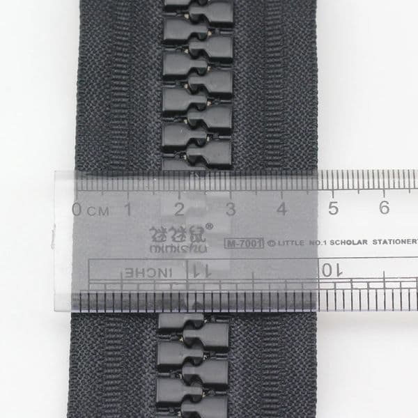 20# Resin Double-Headed Open End Zip Clothing Zippers for Sewing Coarse Teeth Long Down Jacket Zipper 50-150cm