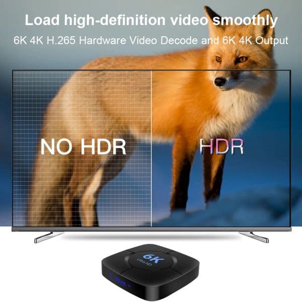 HONGTOP Smart 6K TV Box Android 10 2025 Allwinner H616 Quad Core 2.4G/5GHz Wifi 6K new 4K HD Video Media Player Set Top Box