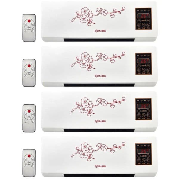 Mini Heater and Air Conditioner Combo Wall Mounted Desktop Electric Home Cool Warm Blower