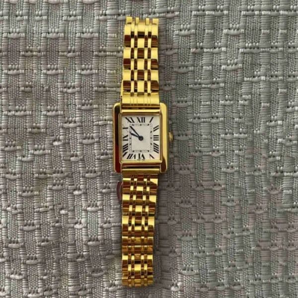 2024 classic designer watch women men tank watch fashion movement watches square tank gold silver mens watches business Montre de Luxe with box