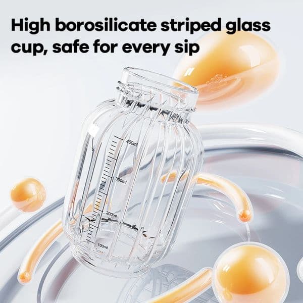 Portable Baby Water Warmer 400ML 15000mAh USB Charge 316Food Grade Borosilicate Glass Outdoor Travel Electric Baby Bottle Warmer
