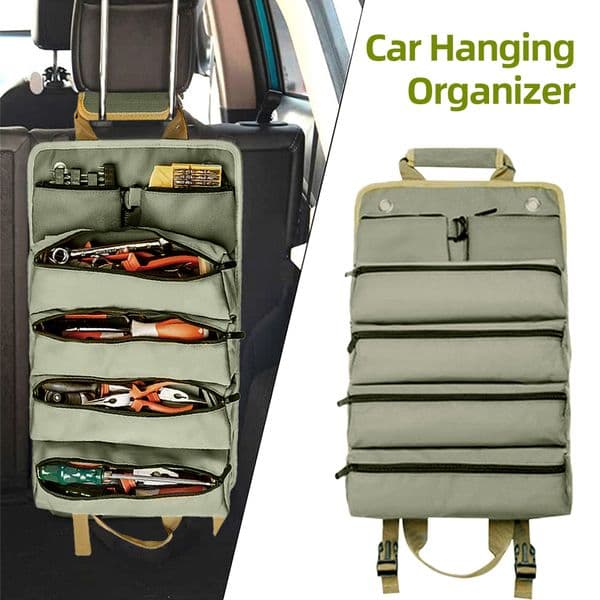 Multi-Purpose Tool Bag Large Capacity Roll Up Tool Bag Hardware Tools Pouch for Mechanic/Electrician/Hobbyist for Tools Storage