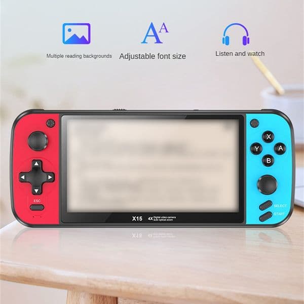 New 5.5 Inch X15 Portable Handheld Game Console For GB FC MD 5000 Retro Games Support TV Out MP4 Music Ebook Video Player Box