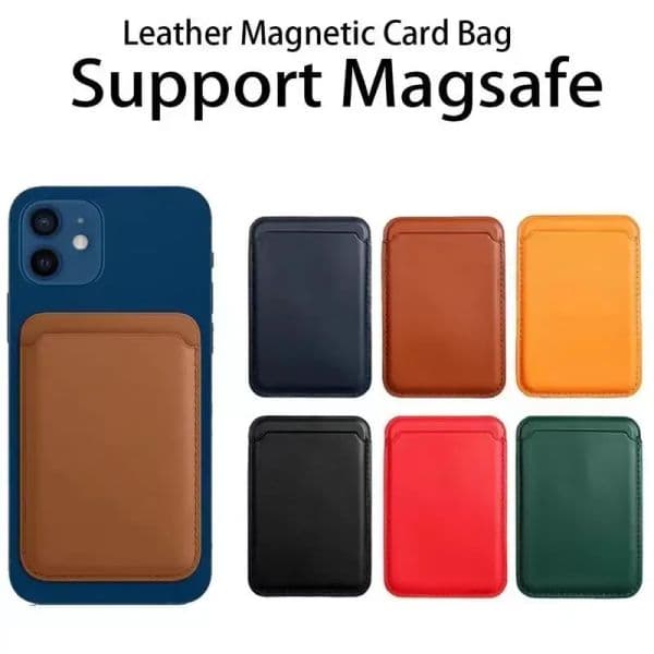 2026 New Magsafe Magnetic Leather Card Holder Wallet Case For Iphone 14 Pro Max 13 12 Bag Cover outdoor Cell Phone Accessories Free Shipping