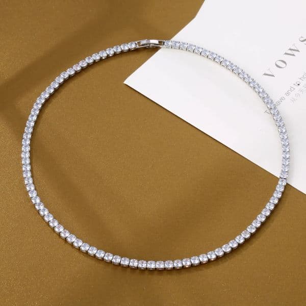 Designer Necklace Bracelet Pass Tester Iced Out Bg Moissanite Diamond Hip Hop Jewelry Sier Tennis Chain