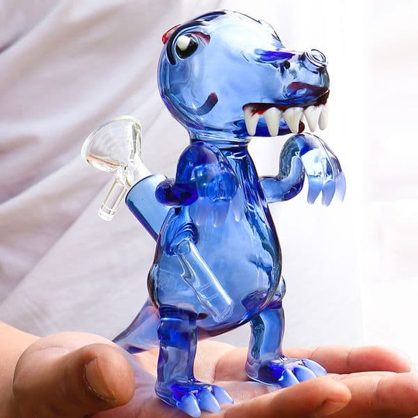 6.7 Inches Monster Dragon Design Oil Rig Small Glass Water Pipe Bongs for Smoking Alien Hookah Cool Bubbler With 14mm Male Joint Hand Blown
