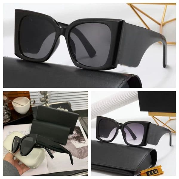Mens designer sunglasses party letters luxury frame letter lunette sun glasses for women oversized polarized senior shades UV Protection Eyeglasses