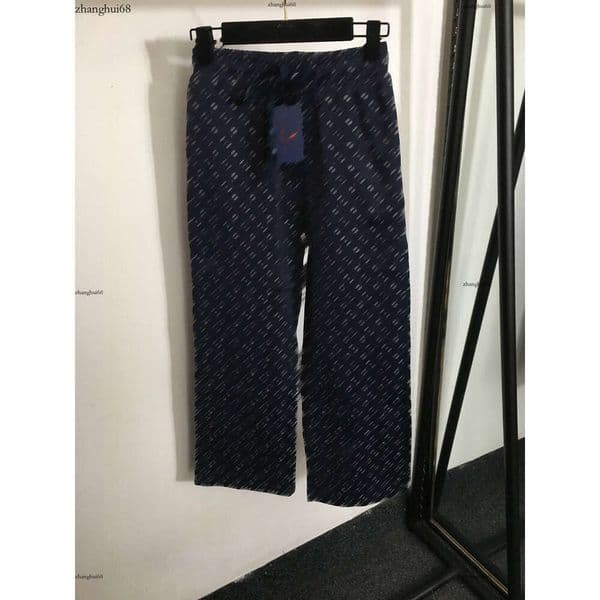 designer women jeans brand womens clothing summer trousers fashion printing logo ladies pencil pants girl Wide leg pants May 10