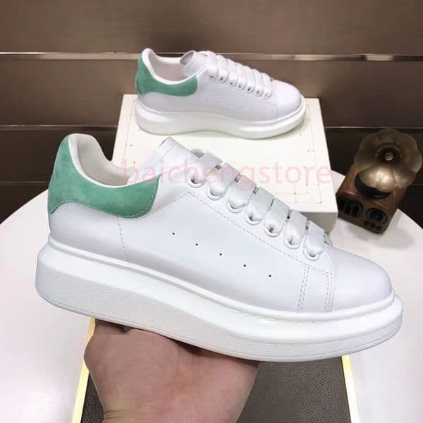 Oversized Sneaker calf leather lace-up White Black luxury contrasting heel logo tongue round toe breathable rubber sole extra laces cowhide durable trend stylish y5