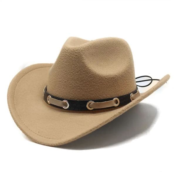 New Men's Cowboy Hat Women's Solid Color Autumn and Winter Retro Corset Denim Church Jazz Hat