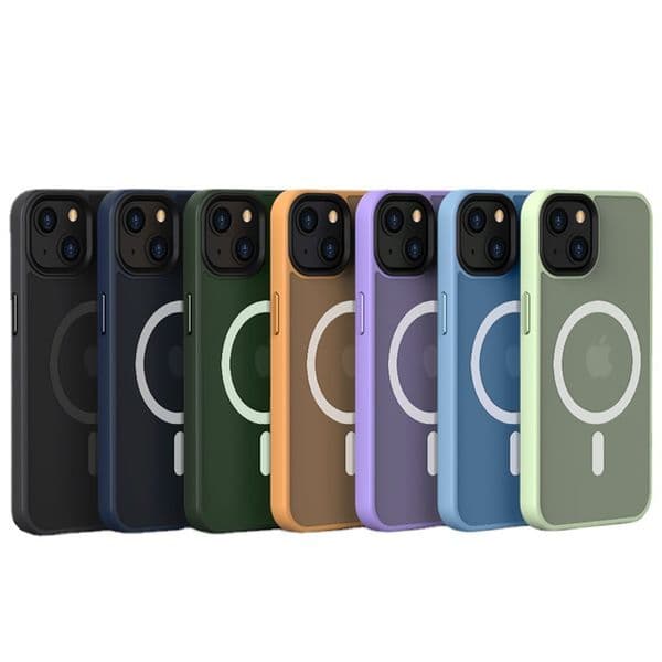 phone Apple For iPhone 15 14 Pro Skin sensitive magnetic Mobile magsafe wireless full Frosted case