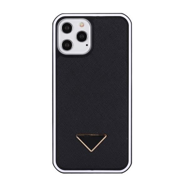 Top Luxury Designers Phone Cases For iPhone 15 Pro Max 15Plus 14Pro 13 12 11 P Designer Fashion Creative Cellphone Case Triangular nameplate Letter Mobile Shell Cover