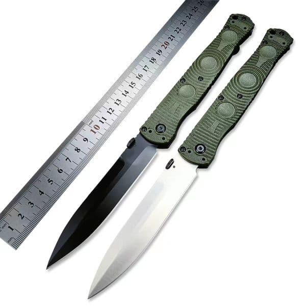 4Models 391/391BK SOCP Folding Knife 4.47 D2 Blade Grivory Handles Outdoor Camp Hunt Pocket Knives EDC Tools