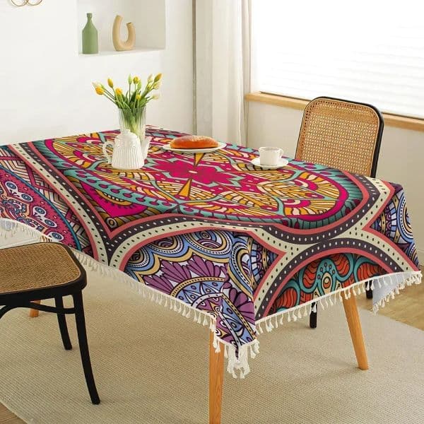 2026 Cushion Cotton Linen Printing Coffee Poids Pour Nappe De Table Blanche Rune Cloth Ed6h01 Free Shipping