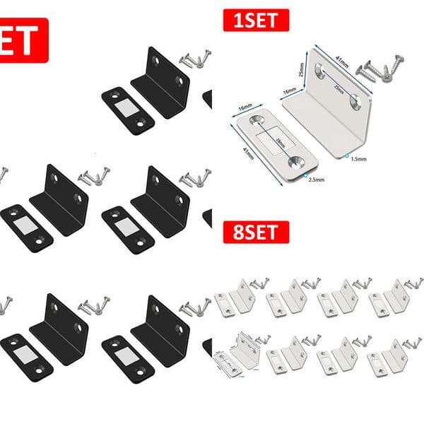 2026 New 1-10Sets Strong Magnetic Closer cologne Cabinet Thin Punch Free Anti Collision Door perfume Stopper Invisible Suction Closet Sliding Device Shipping