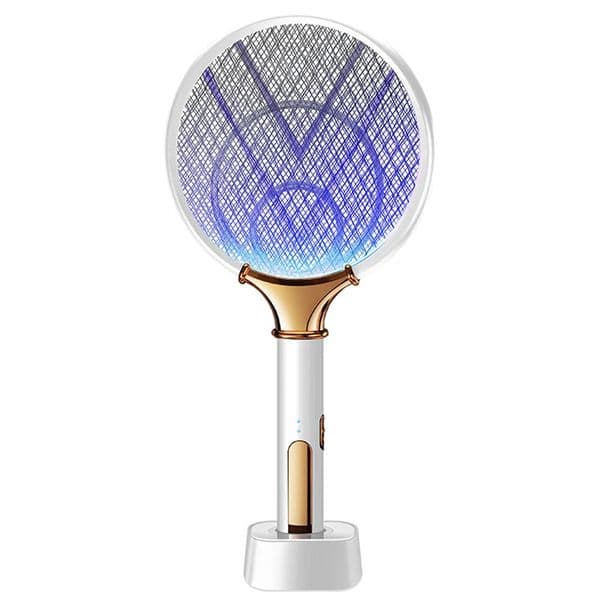 2 In 1 Mosquito Killer USB Rechargeable Electric Fly Zapper Swatter Seduction Trap Lamp 3000V Mosquito Repellent Sleep Protect 240514
