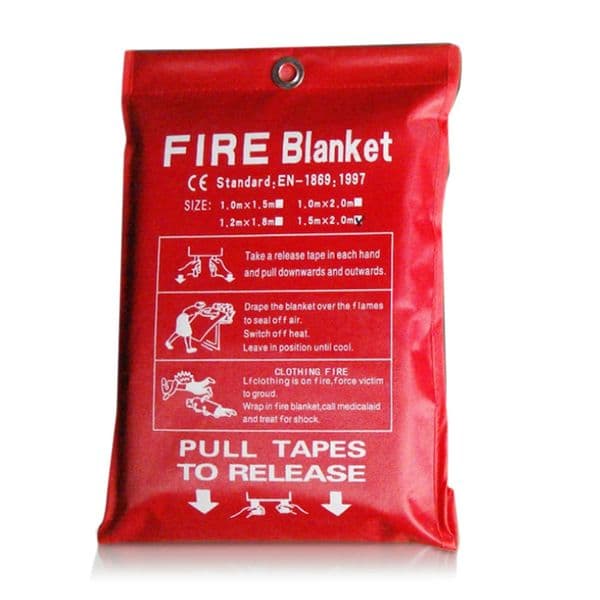 1M /1.2M/1.5M Fire Blanket Fighting Fire Extinguishers Tent Boat Emergency Blanket Survival Fire Shelter Safety Cover 240510