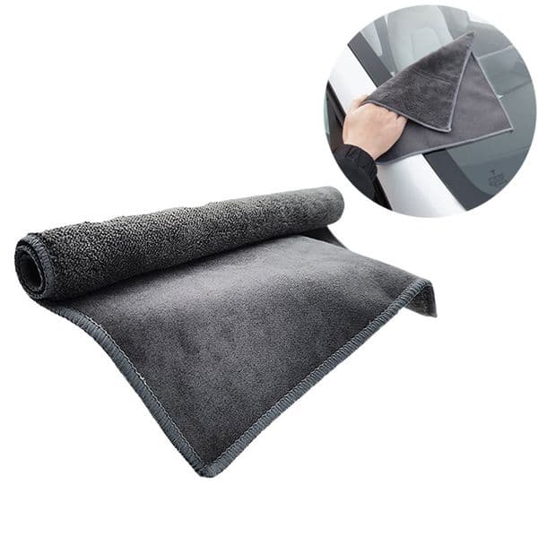 Car Cleaning Cloth Double Sided Wash Care Microfiber Towel Soft Suedette Coral Fleece Automobile Motorcycle Washing Glass Household JY1210