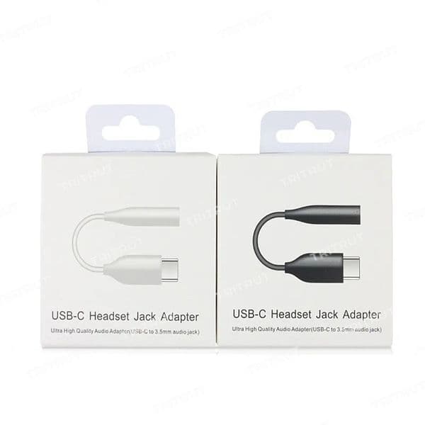 High Quality Jack Adapter USB C male to 3.5mm Type C cables Audio Adapters with Digital chip AUX audio female Jacks Earphone for Samsung S22 S20 S21 note 10 20 plus