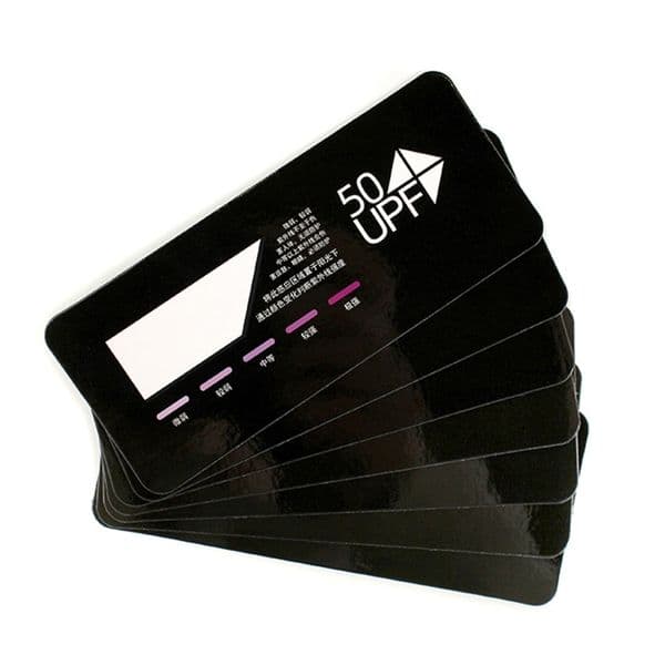 Quick Test UV UV Card UPF50+ Test Card Deep Color for Stronger