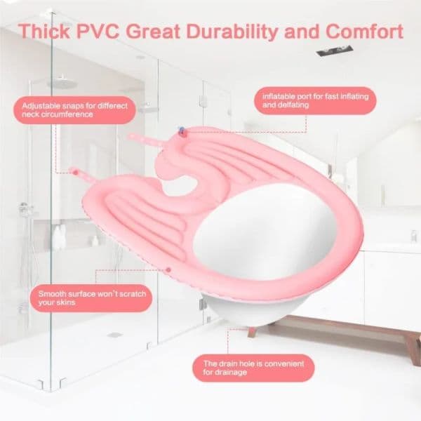 Portable Home Assistive Nursing Patient Bedridden Handicapped Adult Hair Washing Basin PVC Drain Tube Iatable Shampoo Basin 8fe05