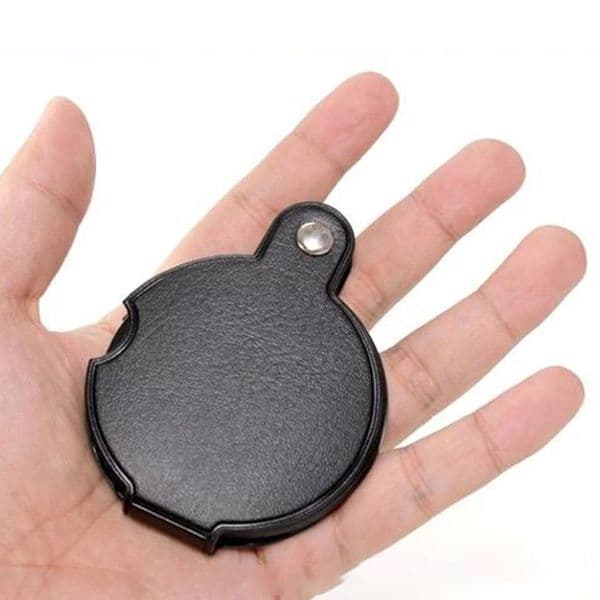 Portable Handheld 5X Mini Pocket Magnifier Foldable Reading Magnifying Glass Foldable Mini Pocket Magnifier Reading