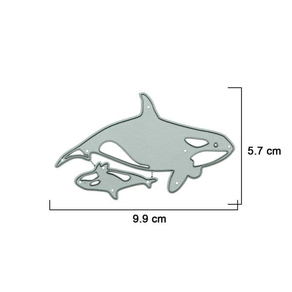 Metal Cutting Dies Killer Whale Orca Pattern Scrapbooking Diy Ocean Card Supply Cutter Stencil Clip Art Paper Decorating Mold