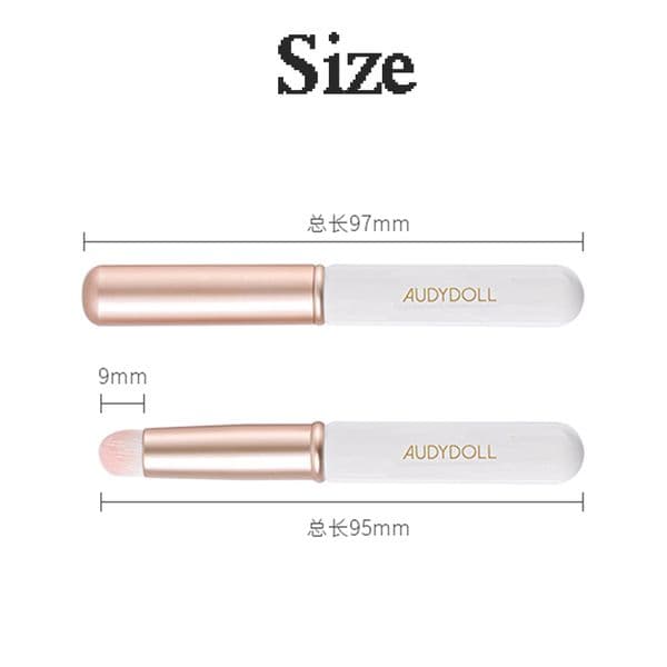 Mini Professional Lip Brush with Lid Portable Round Head Dizzy Dye Lipstick Smudge Lip Concealer 2025 Brush Detail Circular Makeup Br