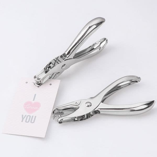 1PC 3/6mm Single Hole Punch Handhold Metal Puncher School Stationery Office Supplies Craft Tools For Scrapbooking Necklace Cards