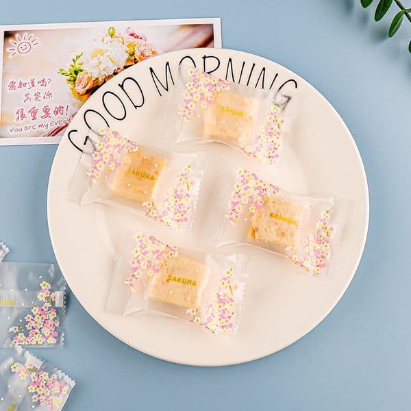 LBSISI Life 100pcs Thicken Candy Machine Sealed Bags Biscuits Nougat Cookie Baking Packing For Ramadan Wedding Party Decoration