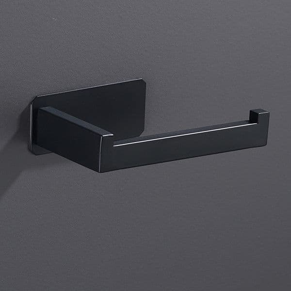 2026 outdoor New Self Adhesive Kitchen Tissue Hanging Bathroom Toilet Roll Paper Holder Black Towel Hanger Rack Stand Free Shipping