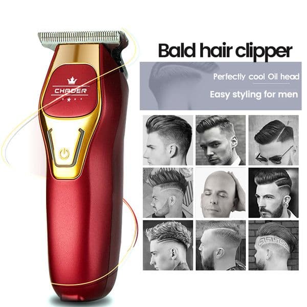 CHAOER Powerful Professional Hair Trimmer Men 0 MM T Blade Electric Clipper Rechargeable Barber Haircut Shaver