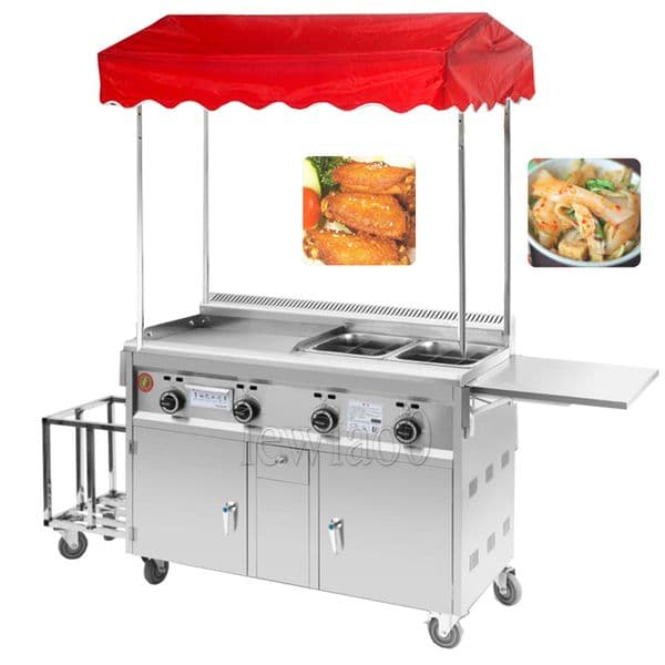Selling Fast Food Trailer Street Mobile Kitchen Snack Cart For Sale