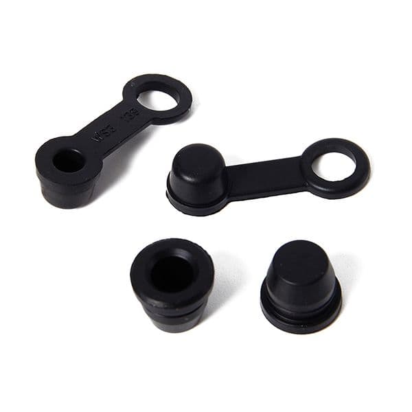 3Pcs 100% Brand New Brake Caliper Bleeder Screw Cap Pump Dust Cover Cap Rubber Dust Cover