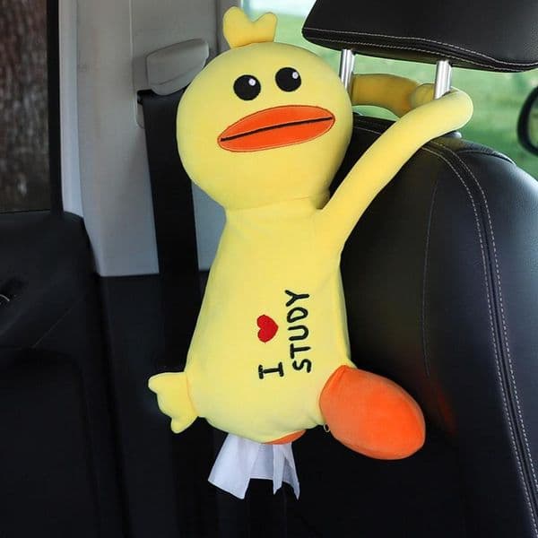 Cute Car Tissue Box Creative Lovely Plush Tissue Box Holder Paper Storage Box Napkin Cover For Car Home Use Bathroom Accessories
