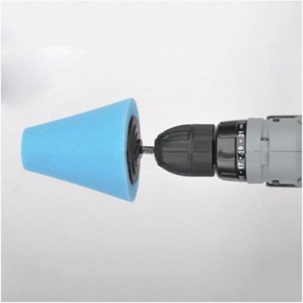 1pc Auto Wheel Polishing Sponge Used for Electric Drill Burnishing Ball Polishing Cone Car Hub Buffing Sponge Car Accessories