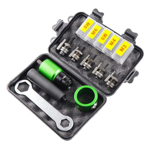 Electric Rivet Gun Self-Lock Insert Nut Pull Riveting Tool Aluminum Alloy Replacement Parts Hand Wrench Accessories