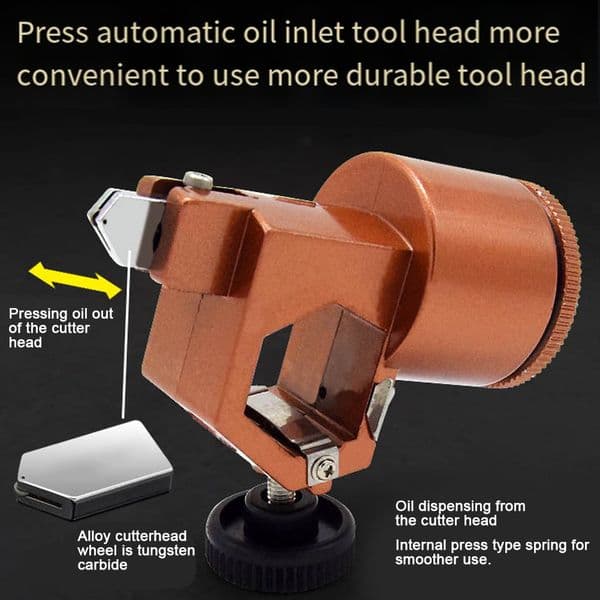 Glass Tile Push Knives Cutting Tools T-Ype Diamond Thick Tile Scraper Glass Tile Opener Ceramic Tile Glass Cutter Roller Cutter