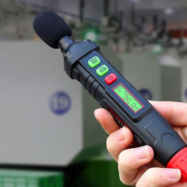 HT64 Digital Sound Level Meter Professional Sound Decibel Monitoring Tester 30-130dBA Noisemeter Noise Volume Measuring Tools