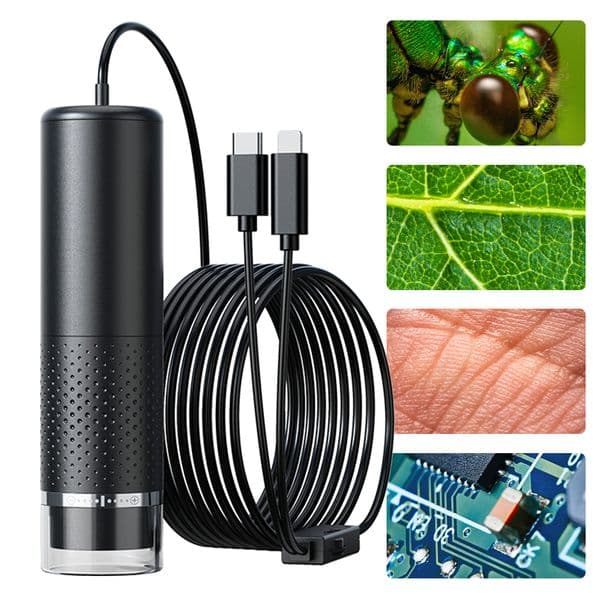 Digital Microscope 1600X Portable Handheld USB Microscopes Type USB Digital Microscope Camera 2MP for Mobile Phone Repairing